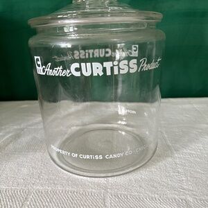 Vintage Curtis candy jar With original lid